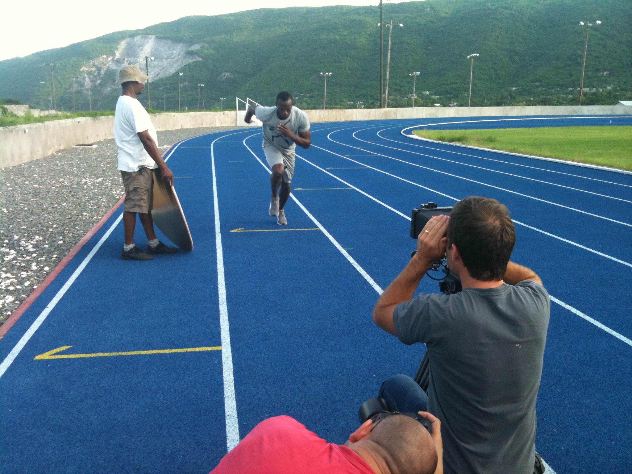 On location with Usain Bolt for Gatorade/Chiat